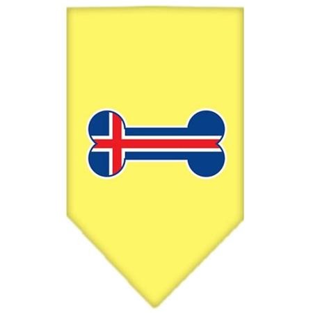 UNCONDITIONAL LOVE Bone Flag Iceland  Screen Print Bandana Yellow Large UN798431